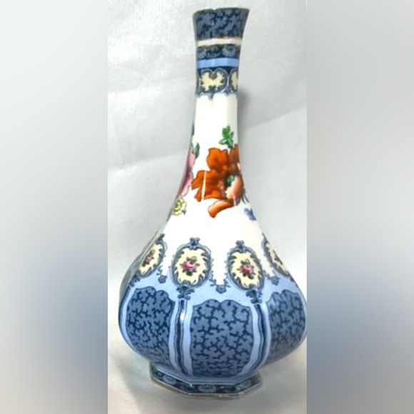 Antique Keeling & Co. Fine English Losol Ware Yeddo Roses Clifford Vase Vessel